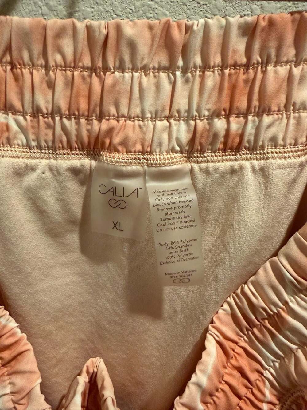 CALIA Women's Step Up Shorts 3" Inseam Aquatic Coral Peach Running Shorts Size X - Picture 6 of 6